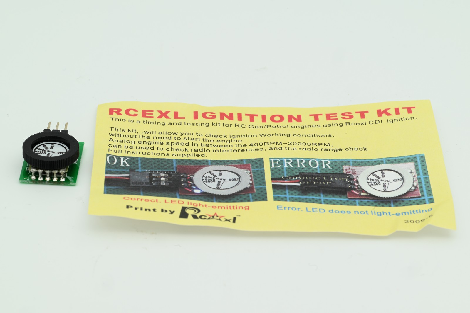 Rcexl Ignition Test Kit Rcexl Ignition Test Kit